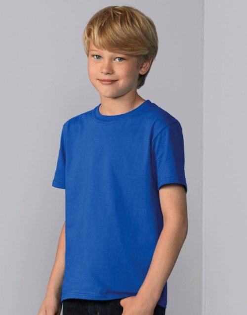 Chlapecké modré tričko Gildan Softstyle