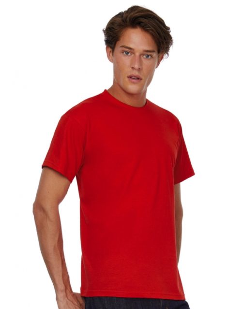 Červené pánské tričko B&C Exact