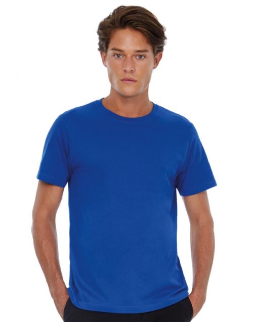 Modré pánské tričko B&C Exact