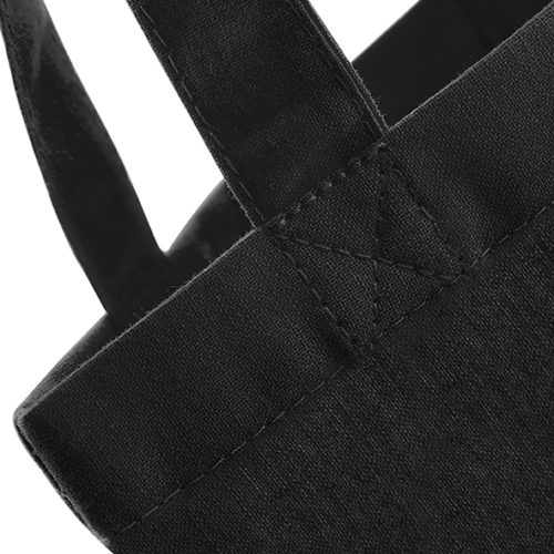 Černá bavlněná taška s dlouhými uchy