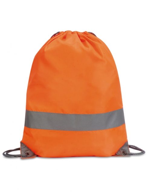 Reflexní oranžový batoh na šňůrku