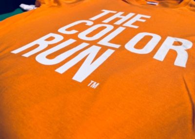 běh color RUN - tisk přímé barvy trička od dodavatele Keya